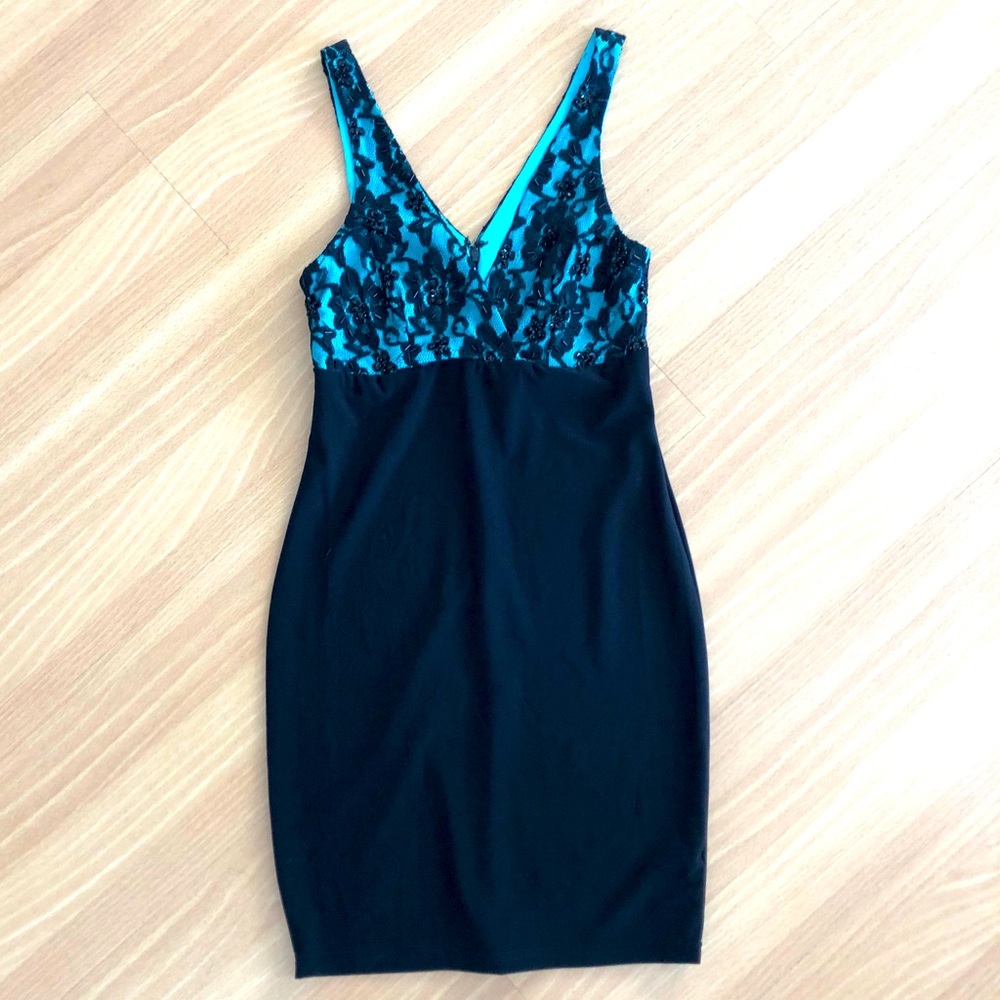 Embellished Lace Beaded Formal Dress